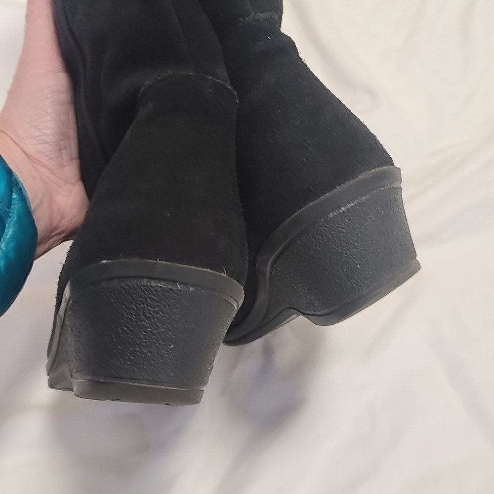 Leather wool lined warm boots, made in England, size 38 - Picture 6 of 12